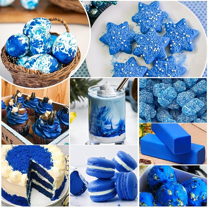 Food Coloring - Vivid Food Coloring for Baking, Cake Decorating, Cookie, Fondant, Macaron - Liquid Tasteless Food Color Dye for Airbrush, DIY Slime Making and Crafts - 6 fl.oz / 160ml (Blue)