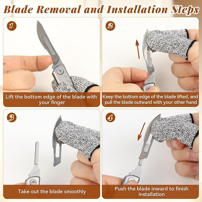 Dough Scorer Knife Folding Bread Scorer Tool with Extractable Blade Dough Scoring Tool Kit for Baking