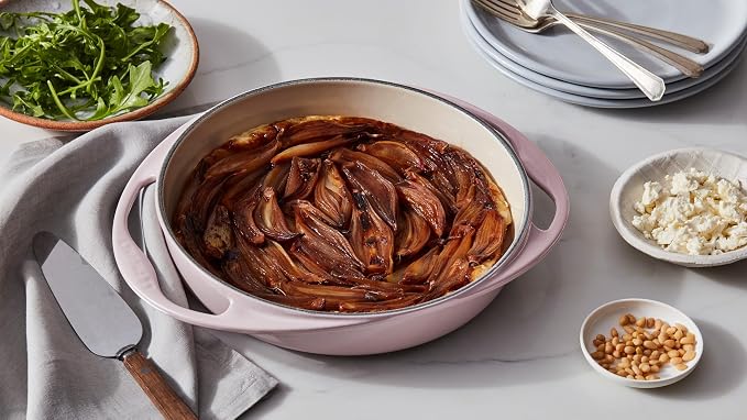 Le Creuset Enameled Cast Iron Traditional Round Tarte Tatin Dish, 2 qt., Flame