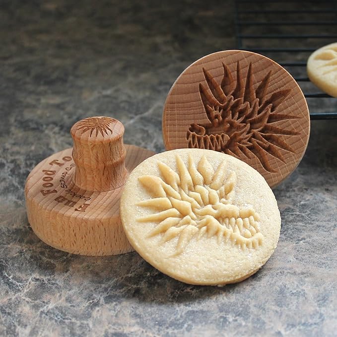 Wood Cookie Stamp, 2.5 Inch (Chinese Dragon CS-140)