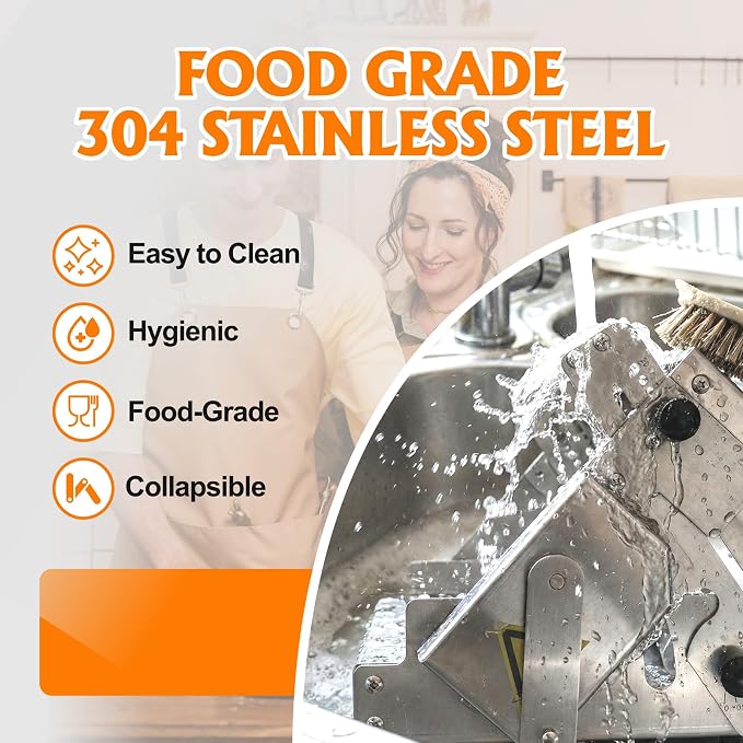 Dough Sheeter Machine - 15.5'' Folding Dough Rolling Machine, Manual Dough Roller, 0.2-27mm Adjustable Thickness Stainless Steel Puff Pastry Roller for Home & Commercial Use 1i4