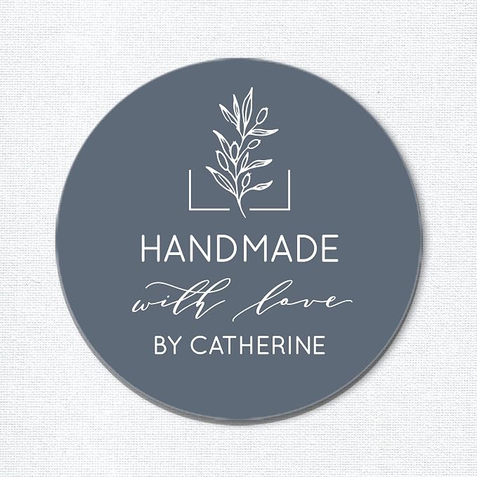 Made with Love Stickers, Handmade Gift Stickers, Personalized Food Labels, Favor Labels, Baked Good Stickers