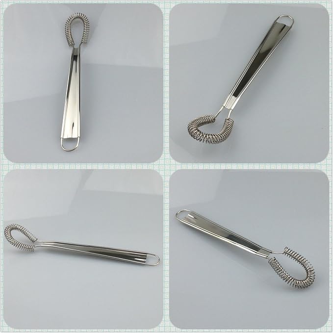 Best Utensils Stainless Steel Mini Egg Whisk Beater Handheld Milk Frother Foamer Foaming Creamy Coffee Mixer Spring Sauce Blender Kitchen Accessories