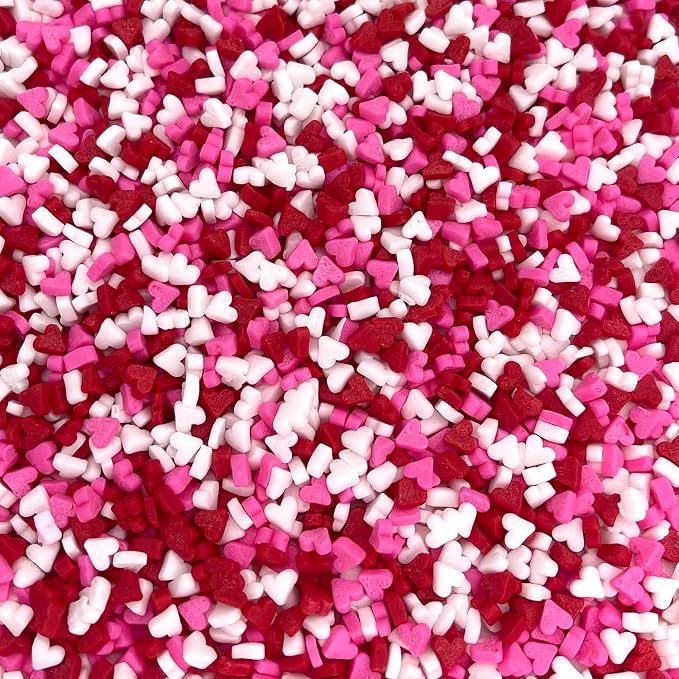 Manvscakes | Valentine sprinkles | Pink and red sprinkles | Jimmies | Cookie sprinkles | Edible sprinkles | Sprinkle mix (3.7 ounce)