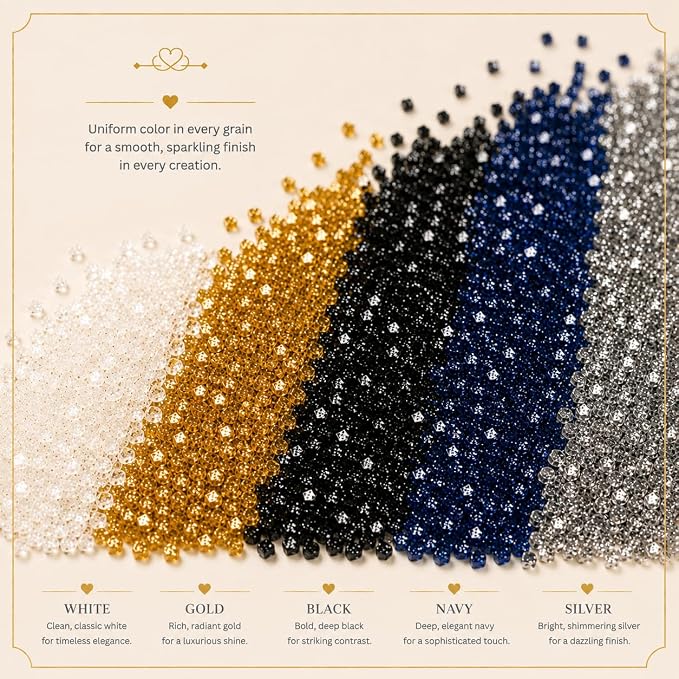 Confect- Funky Disco Sparkling Sugar Sprinkle Mix – 5-Pack Assorted Edible Sugar Crystals in White, Champagne Gold, Black, Bright Blue & Silver – Cake, Cupcake & Cookie Decorating Toppings –Vegan, Gluten-Free, Nut-Free, Soy-Free, Dairy-Free, Palm Oil-F...