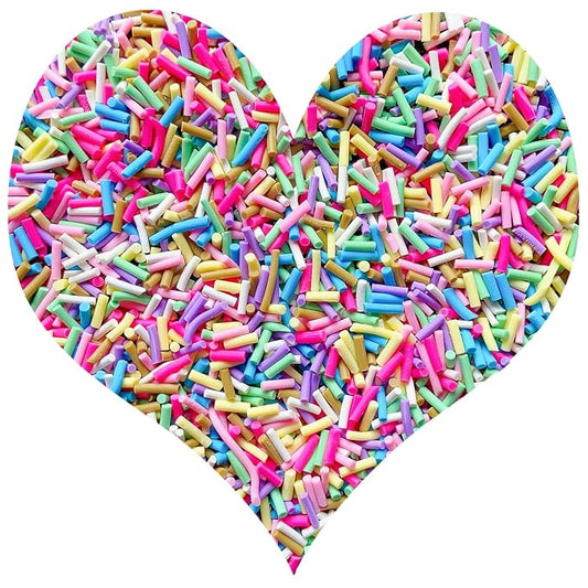 EHOPE 50g Fake Sprinkles Resin Sprinkles Fake Candy Sprinkles Clay Sprinkles Polymer Sprinkles Polymer Clay Slices for Nail Art DIY Crafts Cake Phone Case(Long Blue Sugar granules-10）