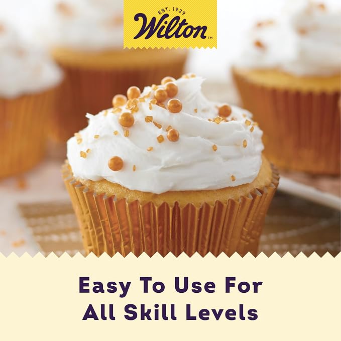 Wilton Pearlized Sugar Sprinkles for Cookie & Cake Decorating, 5.22 oz., Gold