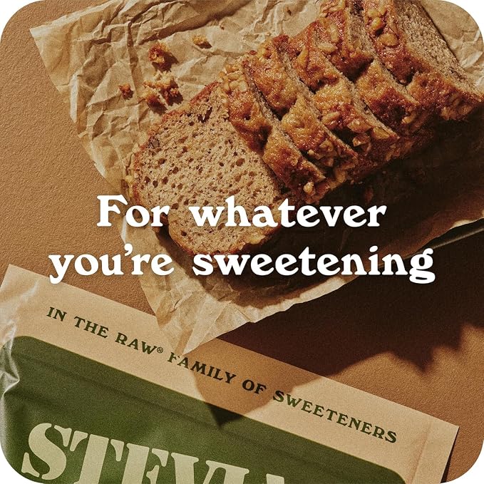 Stevia In The Raw Bakers Bag, Plant Based Zero Calorie Sweetener, No Added Flavors or erythritol, Sugar-free Sugar Substitute for Baking, Suitable For Diabetics, Vegan, Gluten-Free, 9.7Oz Bag (Pack of 1)