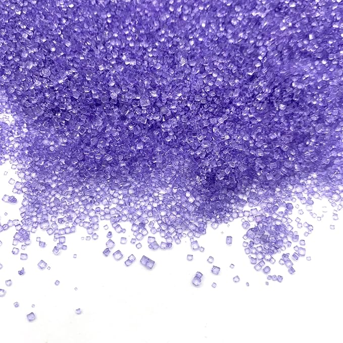 Edible Purple Sanding Sugar Sprinkles Cupcake Cake Toppers, Celebrations Candy Pearls Shaker Jar Wedding Party Cake Dessert Food Decoration Supplies 3.2oz(Purple)