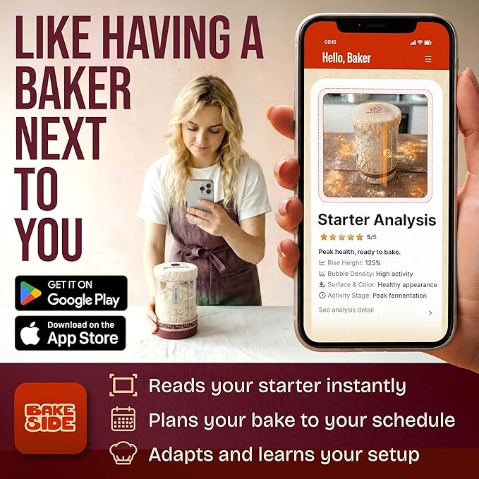 Superbaking Sourdough Starter Kit, 9" Round Banneton Bread Proofing Basket Set of 2, Sourdough Bread Baking Supplies, Sourdough Tools with Silicone Bread Sling, Bread Making Tools, Baking Gifts