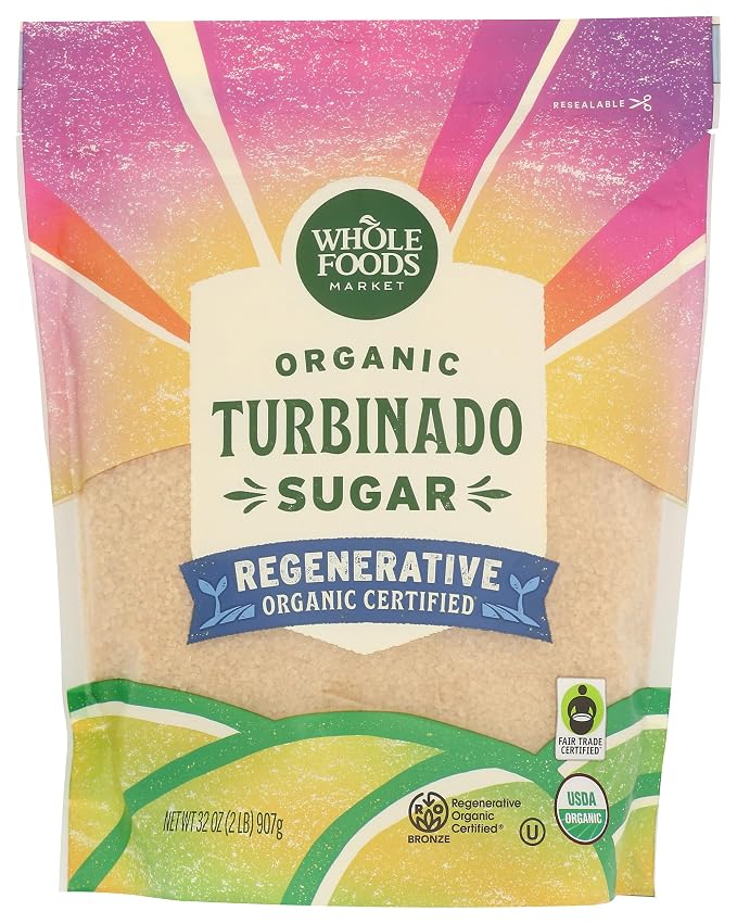 Whole Foods Market, Organic Turbinado Sugar, 32 Ounce