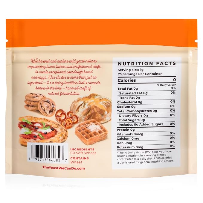 The Yeast We Can Do Dehydrated Sourdough Starter Kit – 3 Pack Active Dry Starter Culture (75g Total) – Fast Activation, Long Shelf Life, Never Lose Your Starter – Easy Bread Baking, No Commercial Yeast, Made in USA