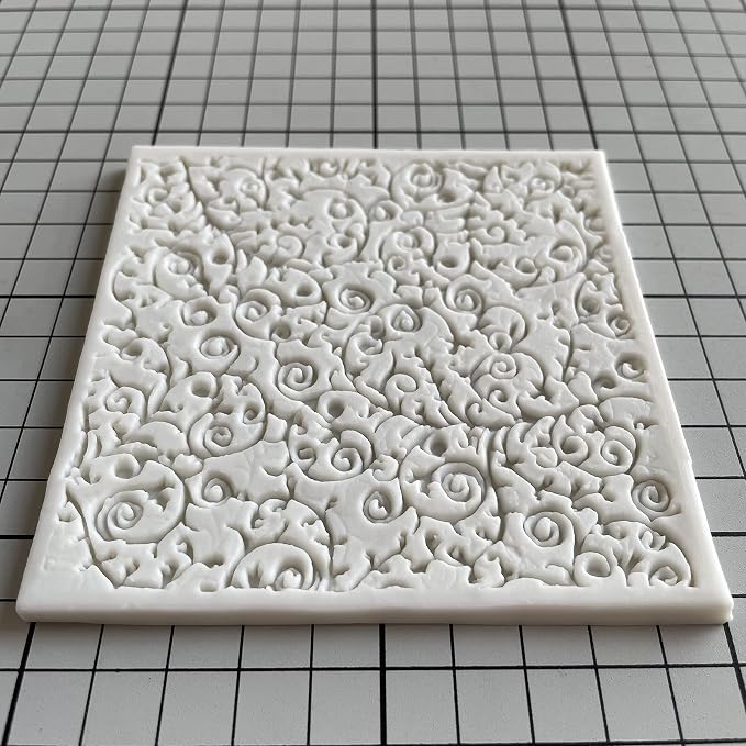 square sugar edible vine lace mold cake silicone Embossing Mat Textured fondant impression lace mat decorating mold gum paste cupcake topper tool icing candy imprint baking pastry sugarcraft