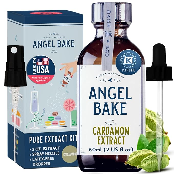 Angel Bake Pure Cardamom Extract, 2 oz w/ Sprayer
