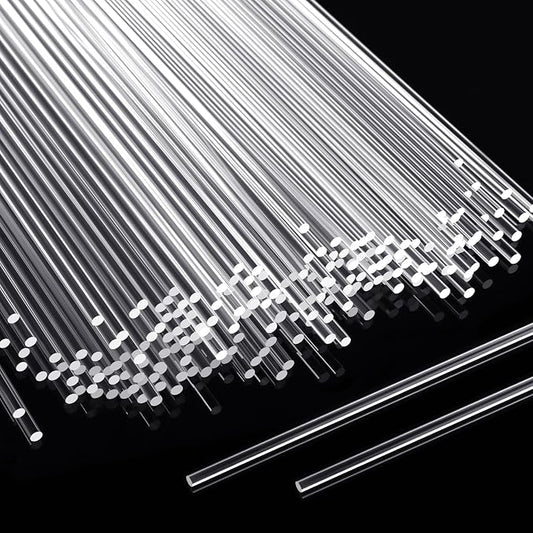 Zopeal 200 Pcs Acrylic Lollipop Sticks Clear Cake Pops Rods Cake Topper Candy Cupcake Treat Stick for Wedding Chocolate Cookie Dessert Handmade DIY Crafts Party Decor Gardening(10 x 0.12 Inches,Clear)