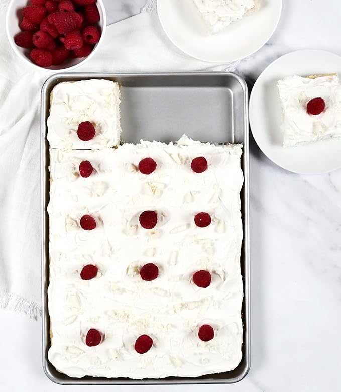 USA Pan Bakeware Traditional Aluminized Steel Uncoated Jelly Roll Baking Sheet Pan, Made without nonstick coating