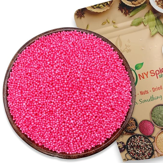 NY Spice Shop Pink Nonpareils - 5 Pound Colorful Candy Sprinkles - Pink Nonpareil Candies - Candy Sprinkles for Decorating Cupcakes, Cookies, Cakes, Chocolates and Desserts