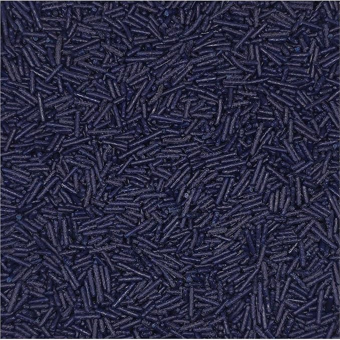 NCS Navy Blue Jimmies Edible Sprinkles – Cupcake, Cake & Cookie Decorations, 7 oz