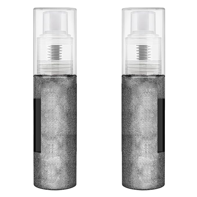 Edible Glitter Spray - 20g Luster Dust Edible Food Grade Glitter for Cake Decorating, Cocktails, Drinks - Shimmer Dust Powder Metallic Food Coloring Powder for Cookie, Candy, Icing (Black)