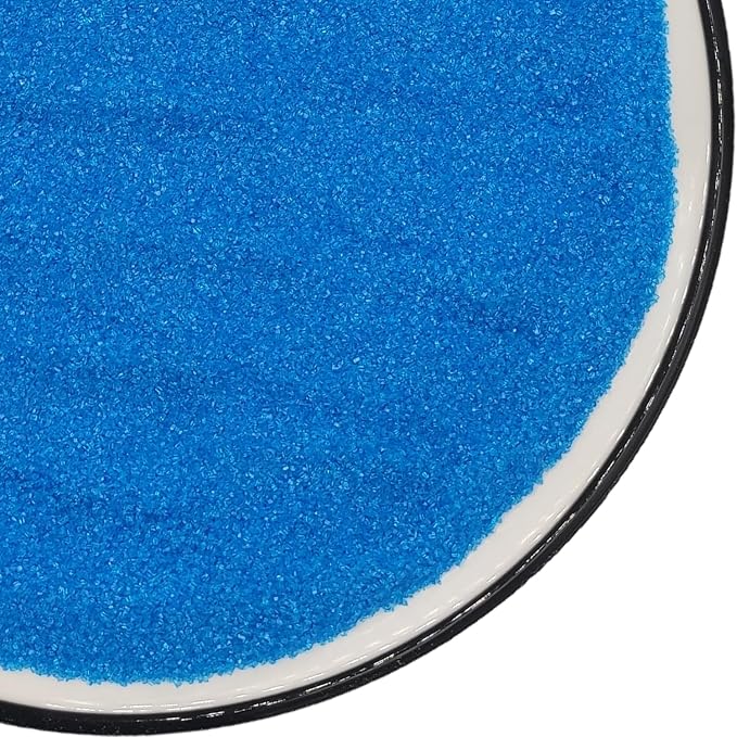 Edible 5 Ounce Fine Decorative Blue Sanding Sugar Sprinkles for Baking, Sparkling Crystals for Cakes, Cookies, Cupcakes, Ice Cream Topping and Rimming Sugar