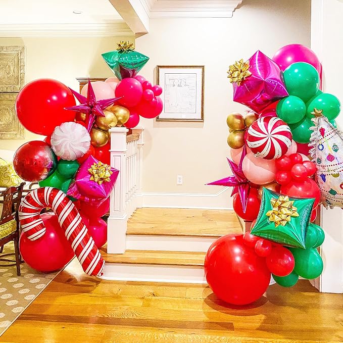 Voircoloria 90pack Red Balloons Different Size 18/12/10/5 Inch Red Balloon Garland Arch Kit for Valentine's Day, Graduation, Wedding, Birthday, New Year, Baby Shower, Christmas Party Decorations