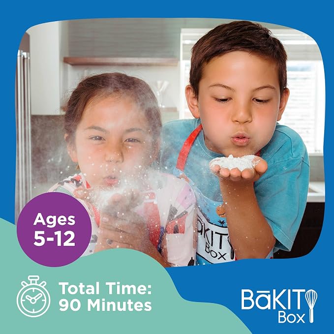 BāKIT Box Berry Blast-Off Tarts Baking Kit, STEM Rocket Activity + DIY Jam Pastries, Printed Recipe & Activity Guides, Great Gift for Boys & Girls