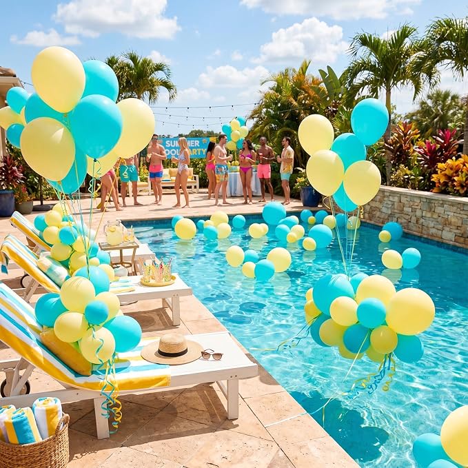104pcs Pastel Yellow Balloons Different Sizes 18 12 10 5 Inch, Matte Macaron Light Yellow Balloon Garland Arch Kit for Daisy Sunshine Baby Shower Gender Reveal Birthday Decorations
