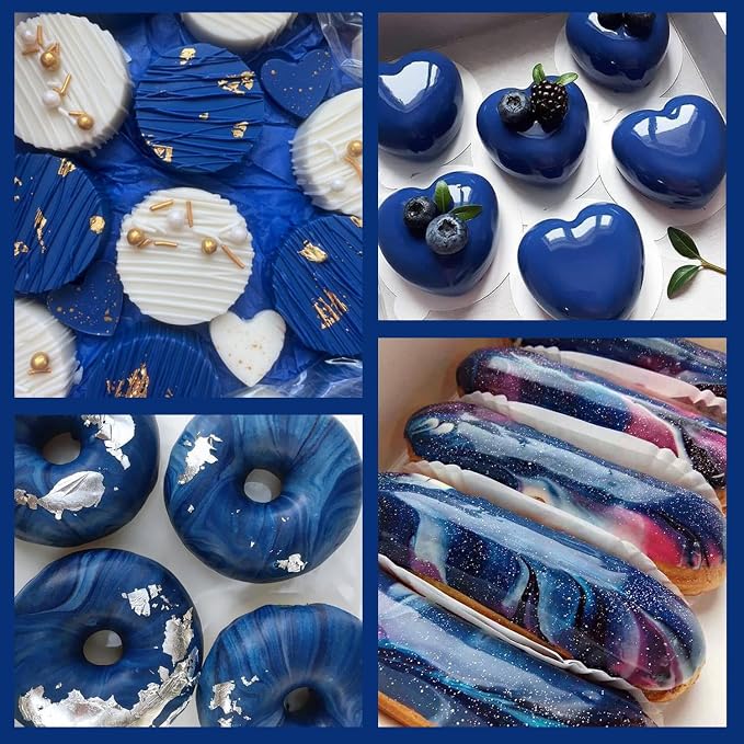 Oil Based Food Coloring for Chocolate, 20ml Edible Navy Blue Oil Based Food Coloring Gel for Cake Decorating, Sugar, Candy Melts, Baking, Cookies, Icing Frosting, Meringues, Cream- 0.7 Fl. Oz(Navy Blue)