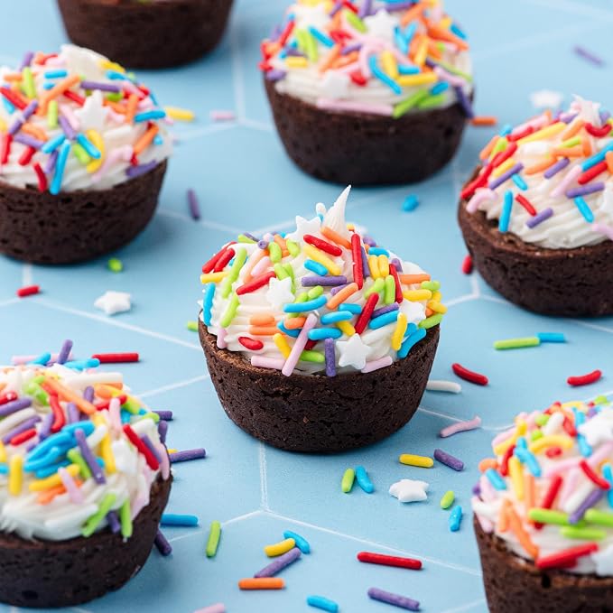 Sweets Indeed, Bulk Sprinkles, 1.3 pounds, Sprinkle Mix, Perfect for Cake Decorations, Baking Ice Cream Cookies Cupcake Topper (Rainbow Jimmies)