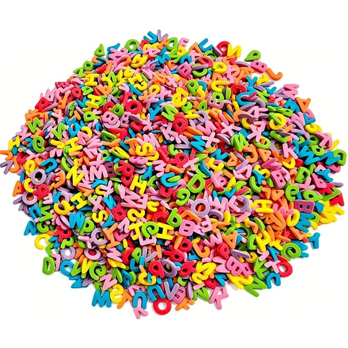 HeDeon&Rles Edible Letter Sprinkles for Cake Decoration Edible Rainbow Letters Cupcake Icing Dessert Topper Birthday Wedding Anniversary Christmas Halloween
