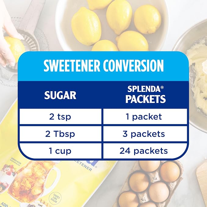 SPLENDA Zero Calorie Sweetener, 100 Count Packets
