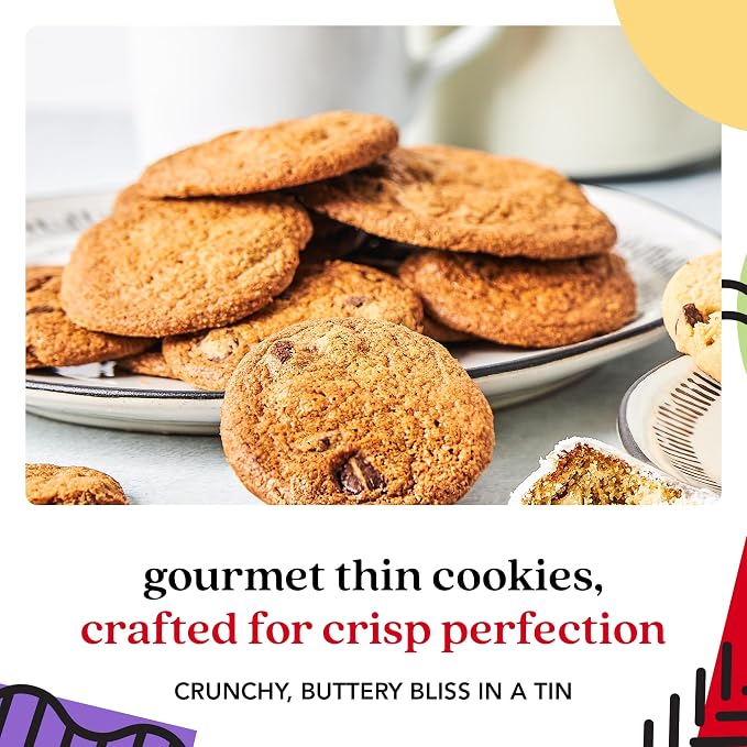David's Cookies Freshly Baked Cookies Assortment - Delicious Handmade Soft Variety - Exquisite Gourmet Gift for Friends & Family on Special Occasions - Thin & Crispy Cookies in Mini Sweet Sampler Tin