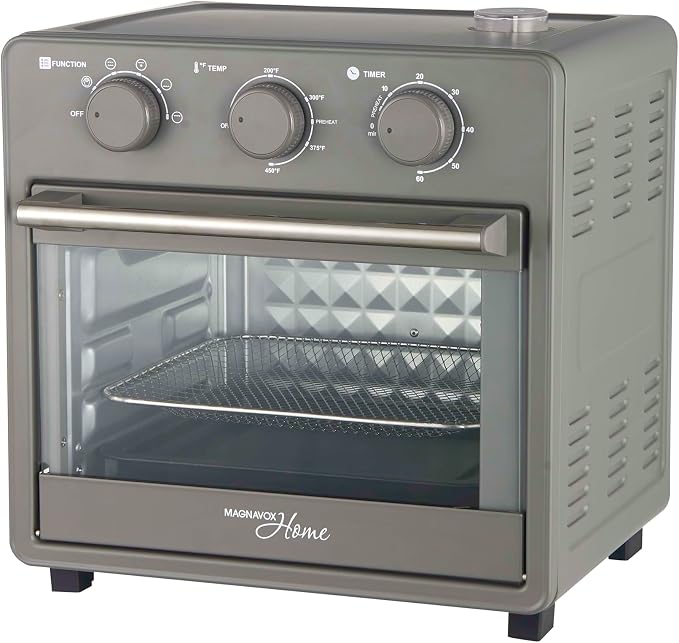 Magnavox Home, 16.5 qt Air Fryer Oven, With Steam Infusion, Black