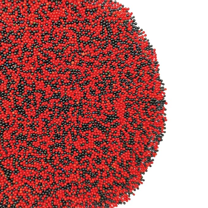 EPHVODI Black Red Halloween Sprinkles Nonpareils Sprinkles Edible Mini Pearl Sprinkle for Cake Decorations, Baking, Ice Cream, Cookies, Donuts and Lollipops - 2mm Sugar Pearls 3.88oz