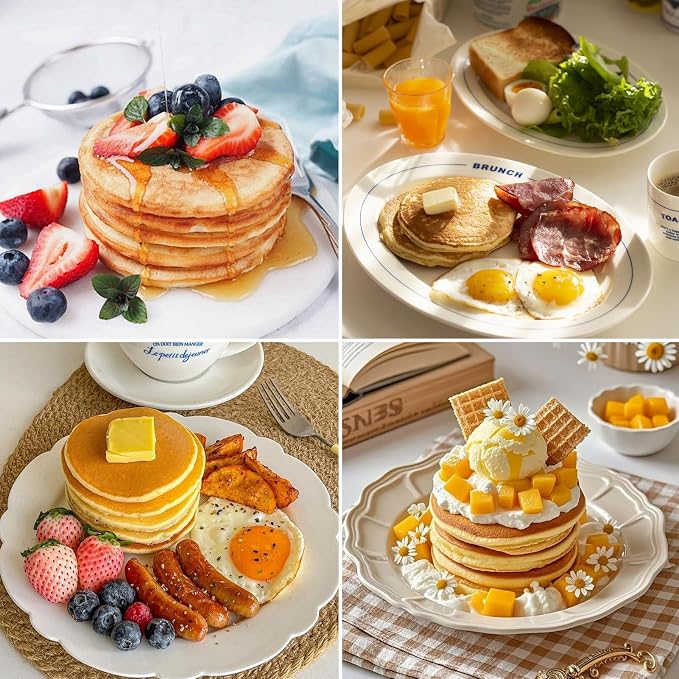 RICHSC-PAN Crumpet Rings, 10Pack English Muffin Ring, Outer diameter 4 Inch+3.2Inch Food-Grade Stainless Steel Tart Rings. More Convenient to Take the Food of The Bakery Ring Mold.
