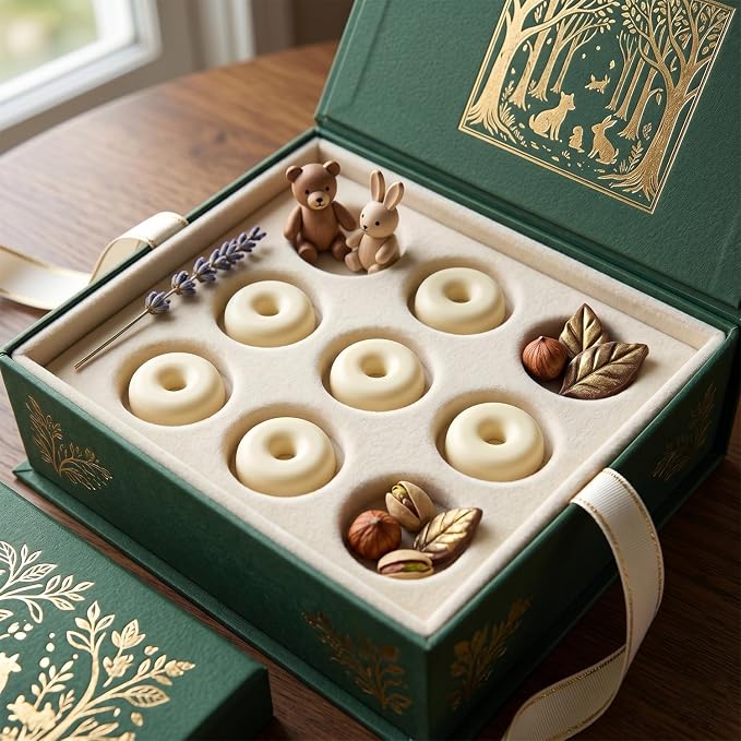 7 Cavity Mini Donut Shapes Silicone Chocolate Molds Doughnut Shaped Mold For Chocolate Candy Cake Decoration