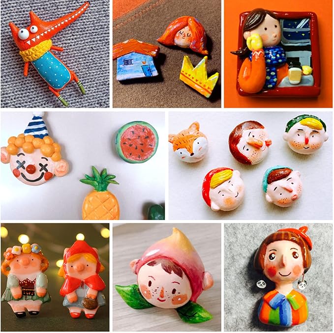 22 Air Dry Clay Tools for Adults Jewelry Making Sculpting Polymer Supplies Acrylic Roller Paint Brushes Set Dotting Scoring Stylus Craft Glue Sponge Silicone Clear Modeling Airdry Earring Kit