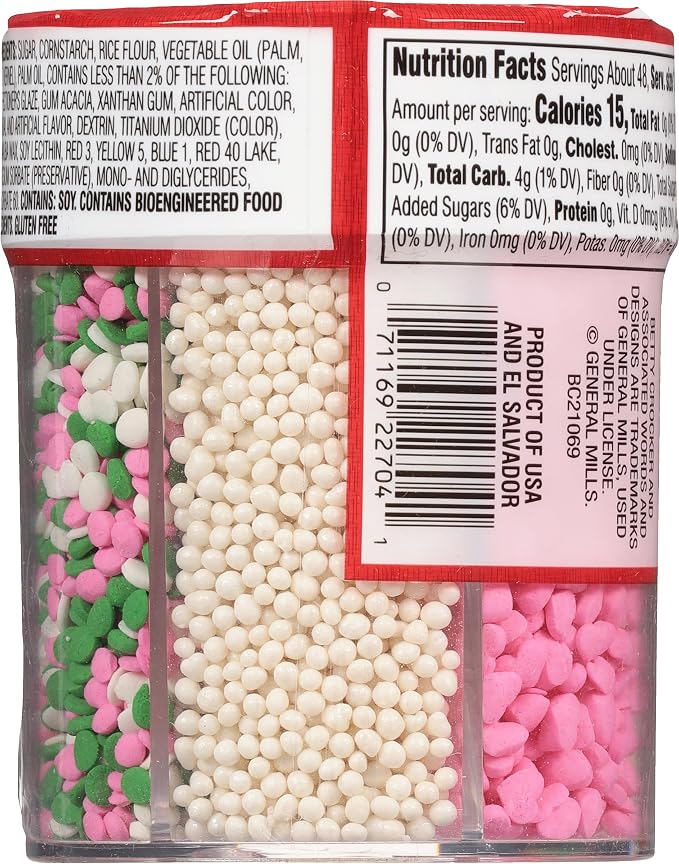 Betty Crocker 6-Cell Sprinkles Pretty in Pink, 6.7 Oz