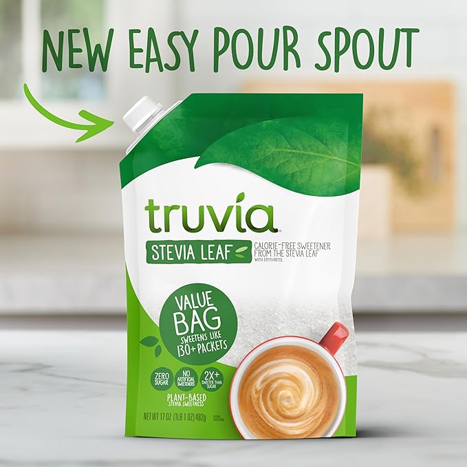 Truvia Original Calorie-free Sweetener from the Stevia Leaf, 17 Ounce Refill Bag (Pack of 2)