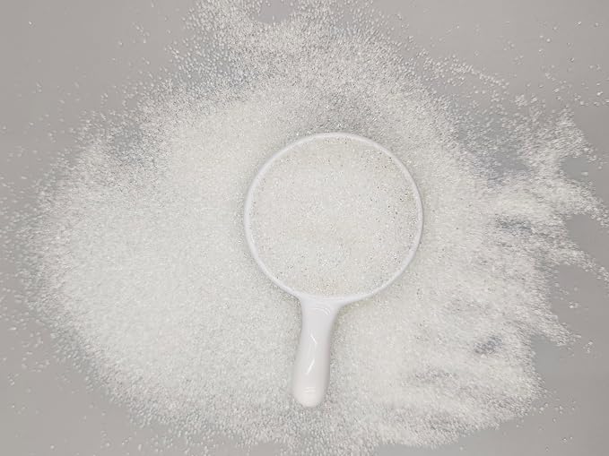 Edible 5 Ounce Medium Decorative White Sanding Sugar Sprinkles for Baking, Sparkling Crystals for Cakes, Cookies, Cupcakes, Ice Cream Topping and Rimming Sugar
