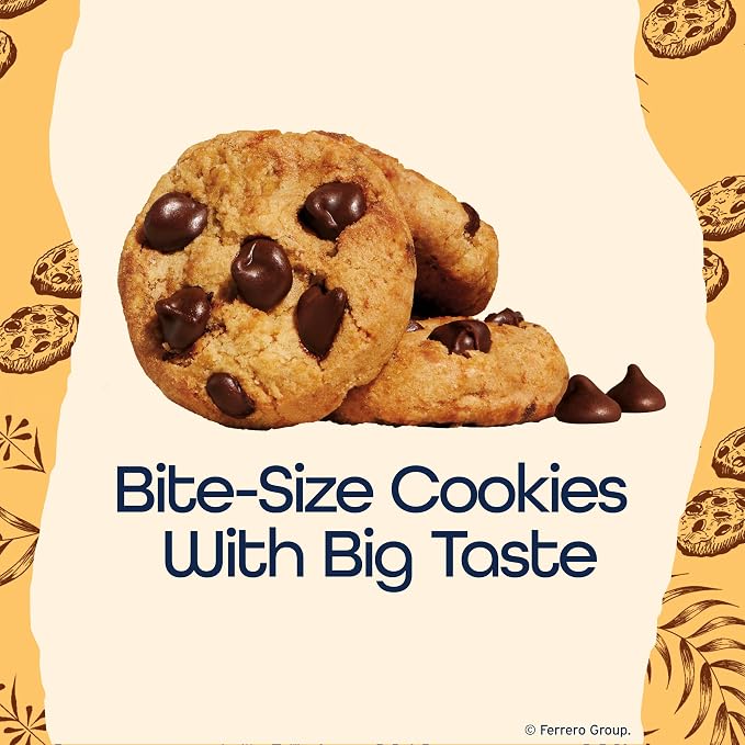 Famous Amos Classic Chocolate Chip Cookies, Bite-size cookies, Great for Sharing, Resealable Bag, Sweet Treats, 8 Pack Box, 9 oz