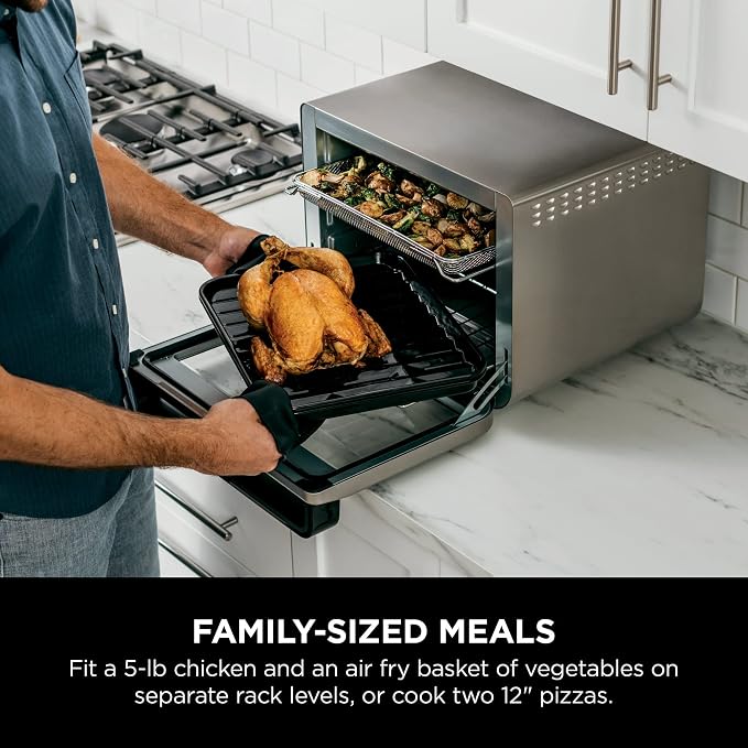 Ninja-DT200-Foodi-8-in-1-XL Pro Air Fry Oven Large Countertop Convection Oven (Renewed)