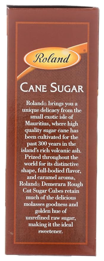 Roland Rough Cut Demerara Sugar Cubes - 17.6 oz
