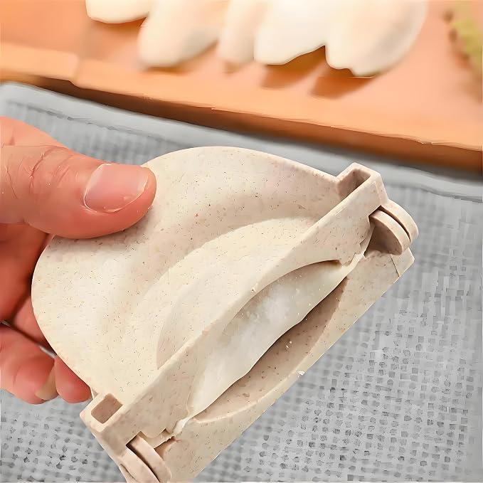 Dumpling Maker Set with Dough Cutter and Empanada Press Mold - Effortlessly Make Perfect Dumplings, Calzones, Pierogi, Pastelitos and More (4" + 3" + 2.6")