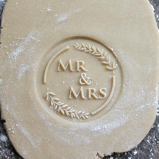 MR & MRS Cookie Stamp by Fun Food Tools