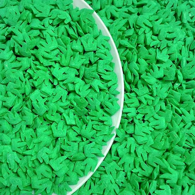 PhilaeEC Green Grass Sprinkle for Cake Decoration Edible Football Field Theme Party Cake Baking Cookie Cupcake Toppers Decoration St Patricks Valentines Halloween Christmas Supplies