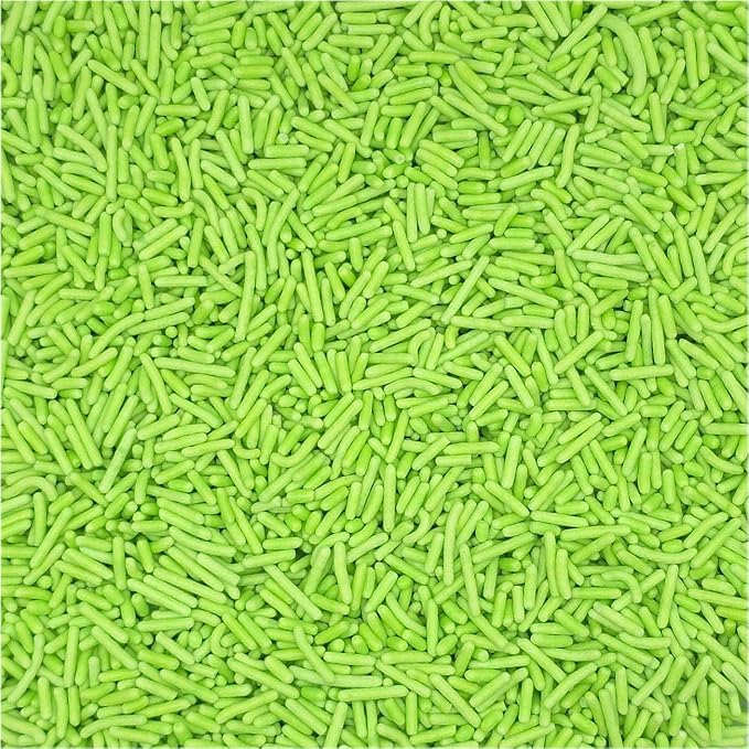 NCS Lime Green Jimmies Edible Sprinkles – Cupcake, Cake & Cookie Decorations, 7 oz