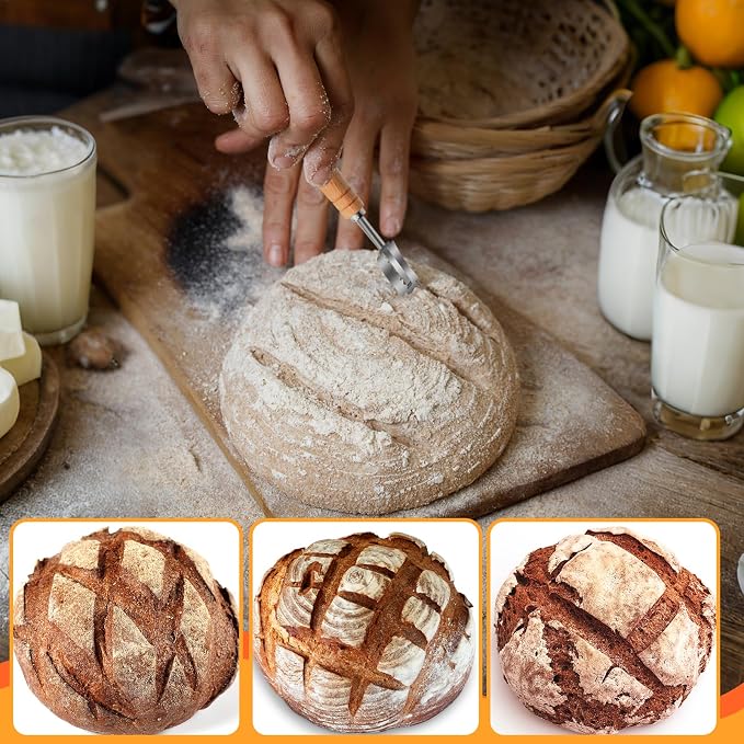 40-Pack Sourdough Bread Lame Blades – 6Cr13 Stainless Steel Razor Sharp Sourdough Scoring Knife for Bread Baking, Pizza Dough, Pastries – Fits Standard Bread Lame Handles (1.7 x 0.9 x 0.04 Inches)