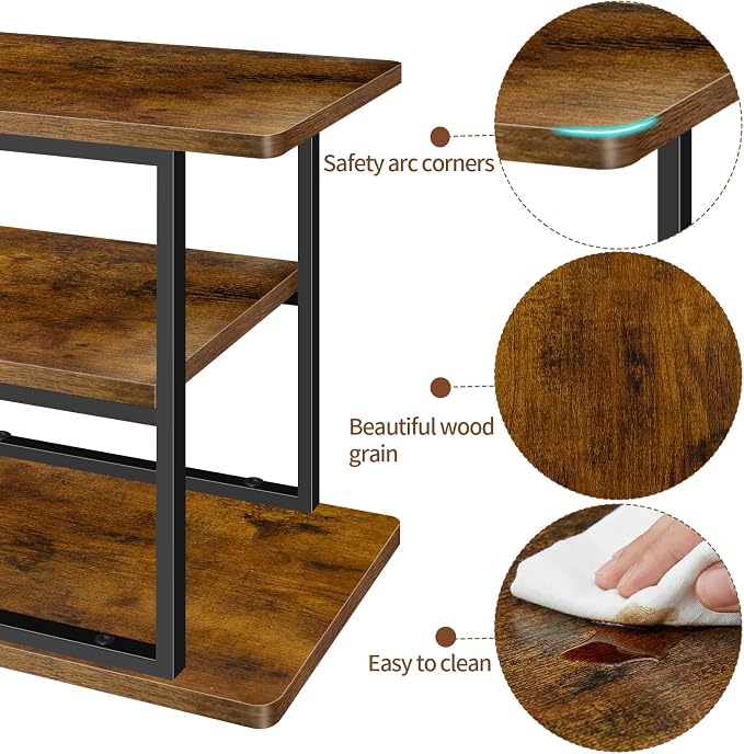Cupcake Stand, 3 Tier Rustic Industrial Wood Cake Stand Cupcake Tower Stand, Dessert Table Display Set Tiered Tray Display Stand Serving Tray for Party, Birthday, Baby Shower