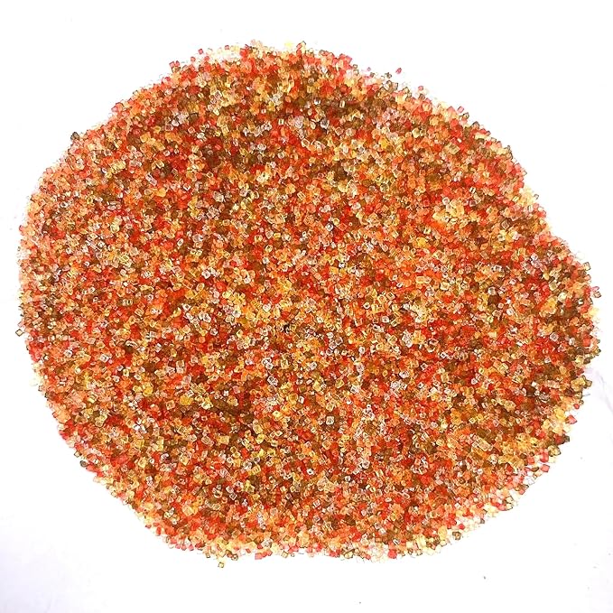 PhilaeEC Autumn Sanding Sugar Edible Orange Yellow Red White Brown Sparkling Crystals for Baking Cake Decoration Cookie Ice Cream Cupcake Toppers Fall Thankgiving Supplies 5oz